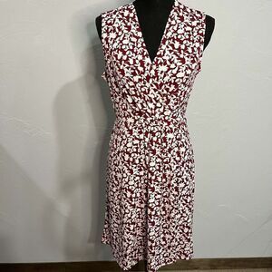 Banana Republic Women's Pleated Knit Wrap Dress Sleeveless Size Small​​​​​​​